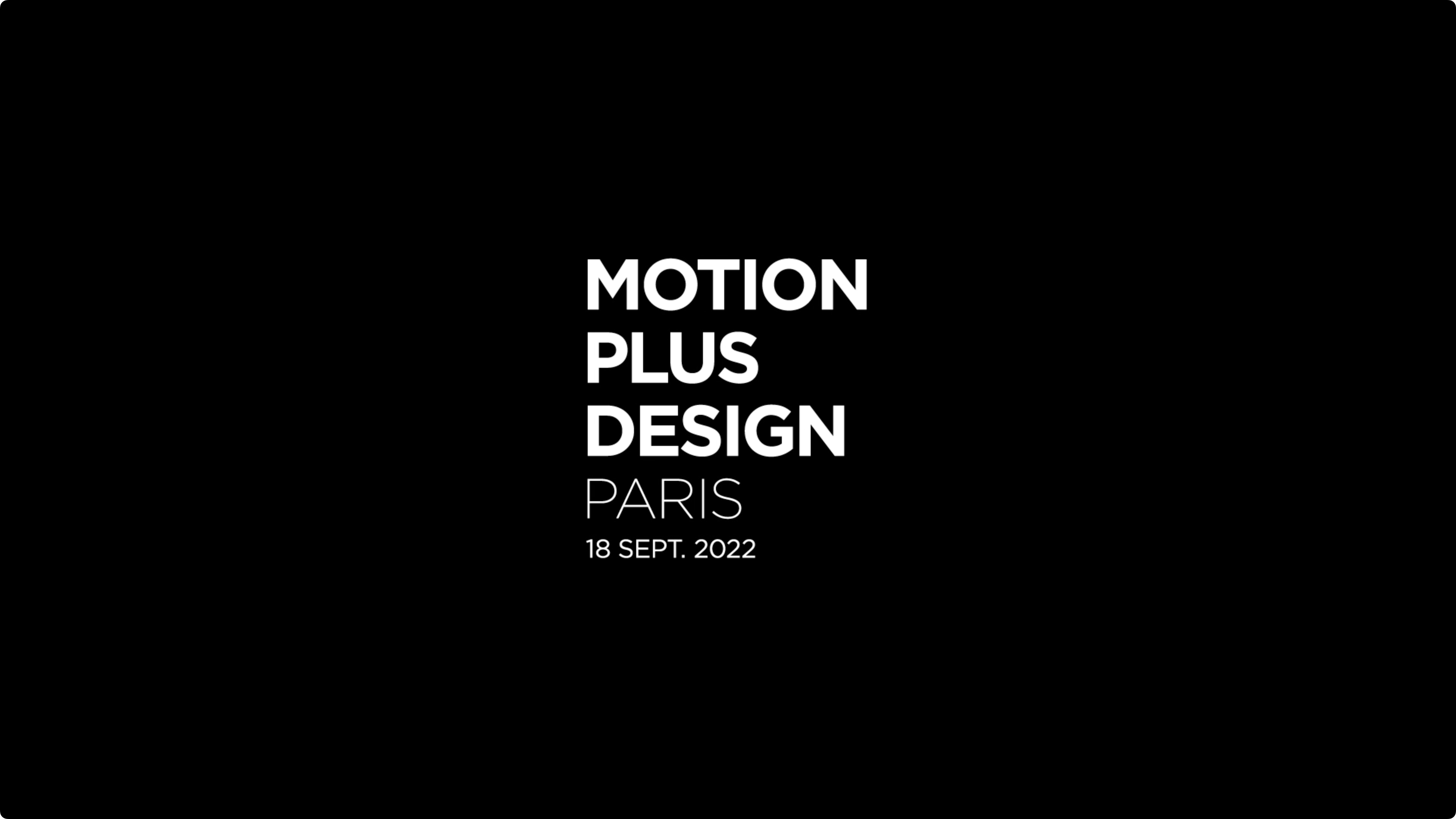 Motion Plus Design Paris 2022