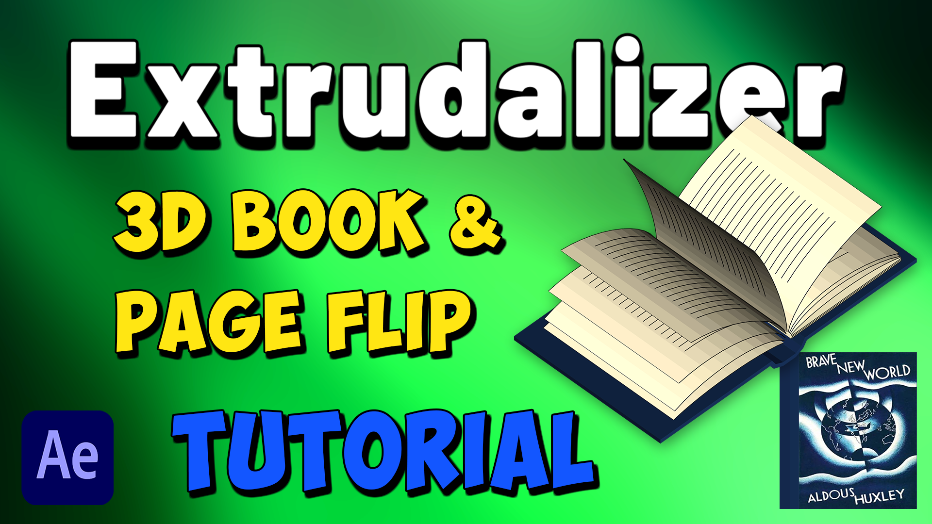 Create a Lottie Compatible 3D Book with Page Flips in After Effects using Extrudalizer