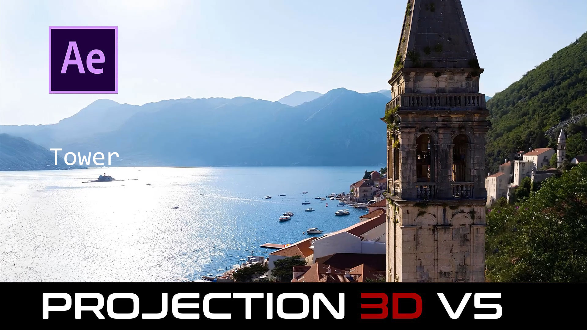 How to create a 3D Tower with a Dynamic Camera Move using Projection 3D in After Effects