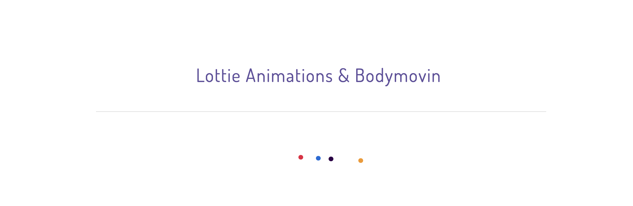 Lottie Animations & Bodymovin