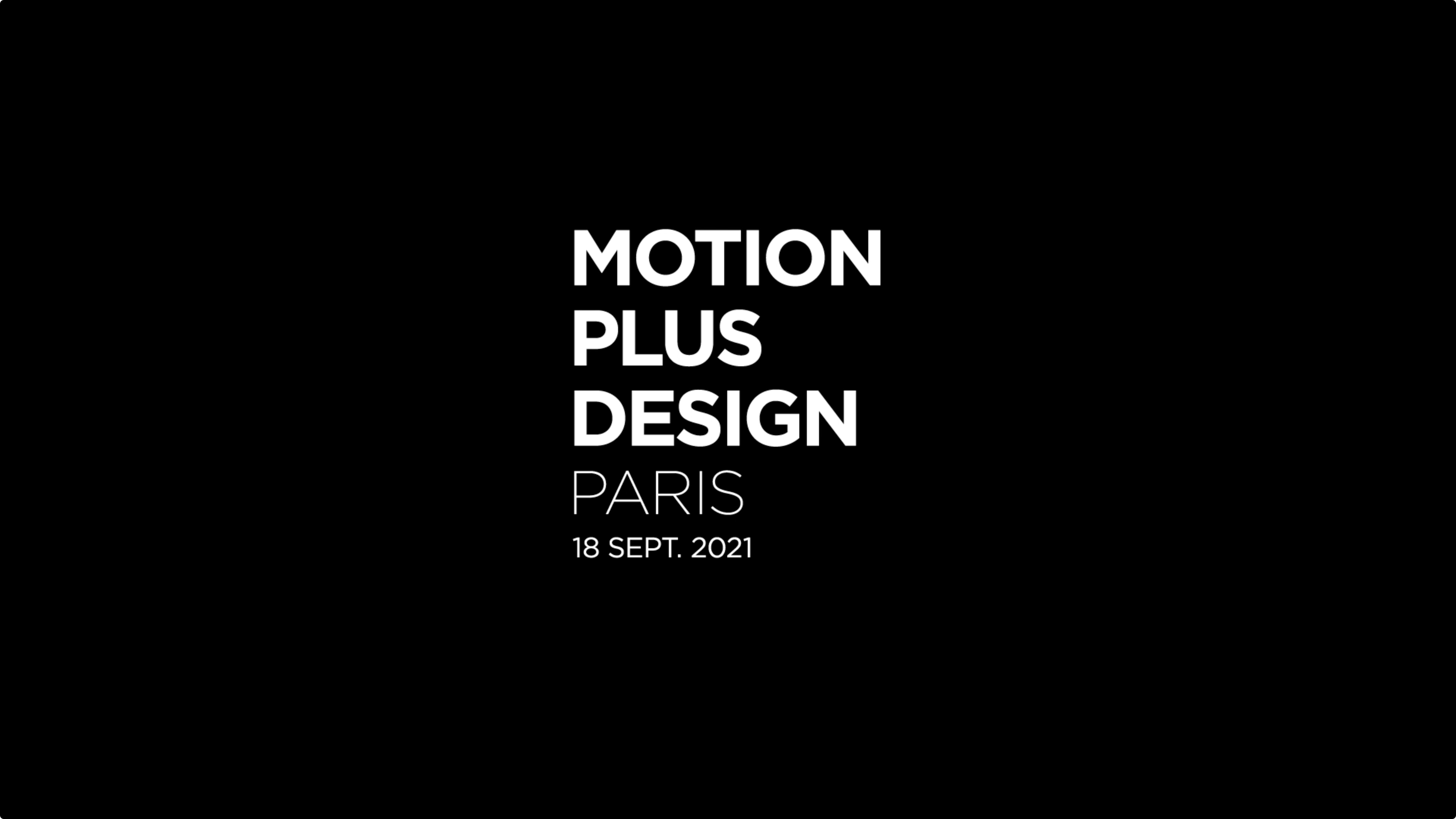 Motion Plus Design Paris 2021