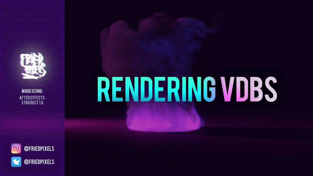 Rendering VDBs using Stardust in After Effects