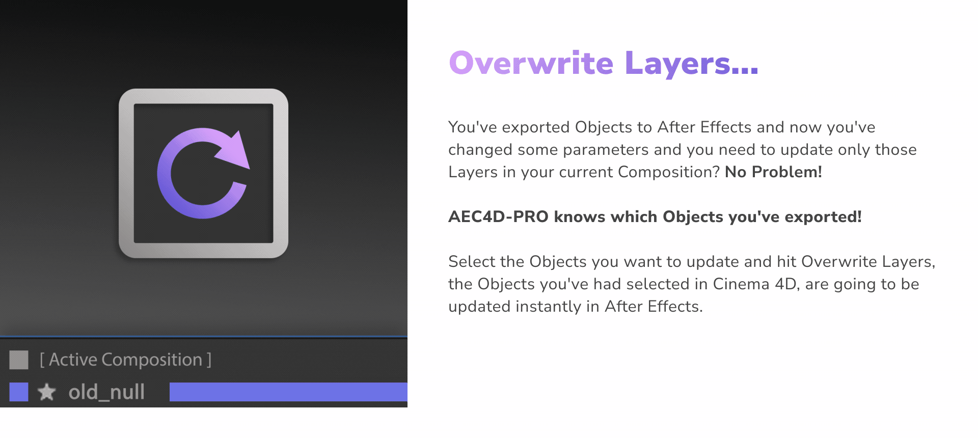 AEC4D-PRO&#x20;remembers&#x20;which&#x20;Cinema&#x20;4D&#x20;Objects&#x20;are&#x20;linked&#x20;to&#x20;your&#x20;AE&#x20;Layers.