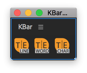 KBar Buttons
