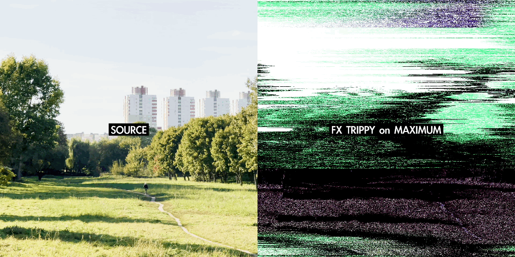 FX Trippy DCTL with all settings on max