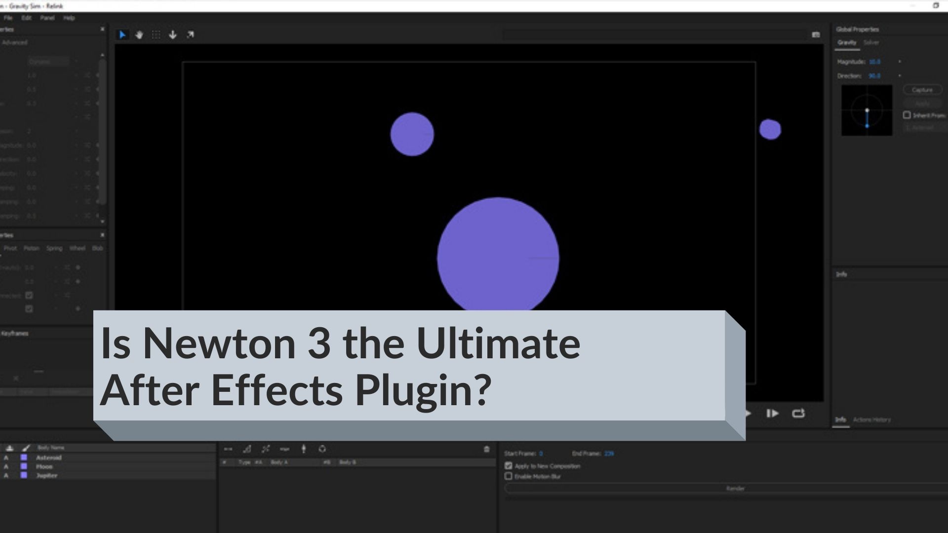 Как установить newton 3 after effects