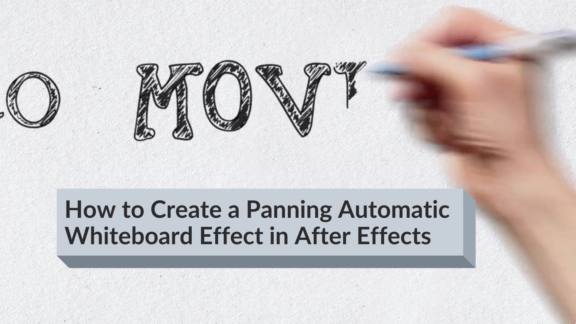 How to Create a Panning Automatic Whiteboard Effect in After Effects -  aescripts + aeplugins 