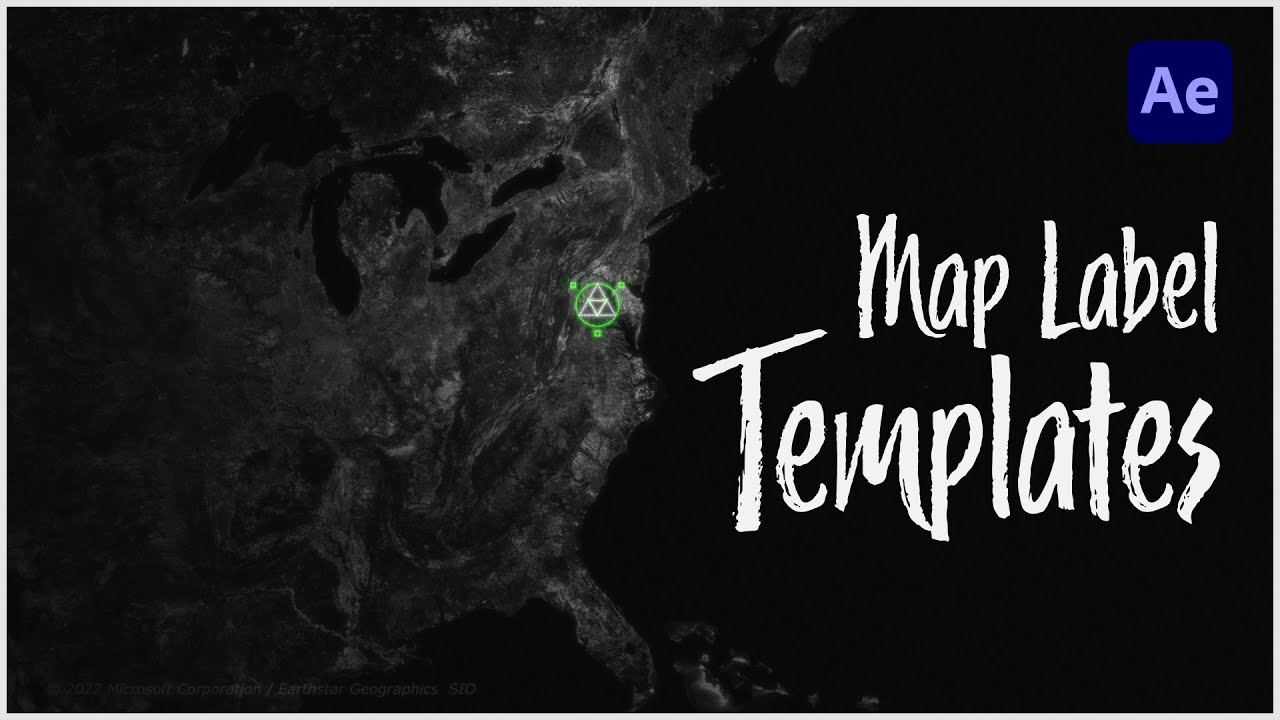 Create Map Label Templates for GEOlayers 3 in After Effects - aescripts.com