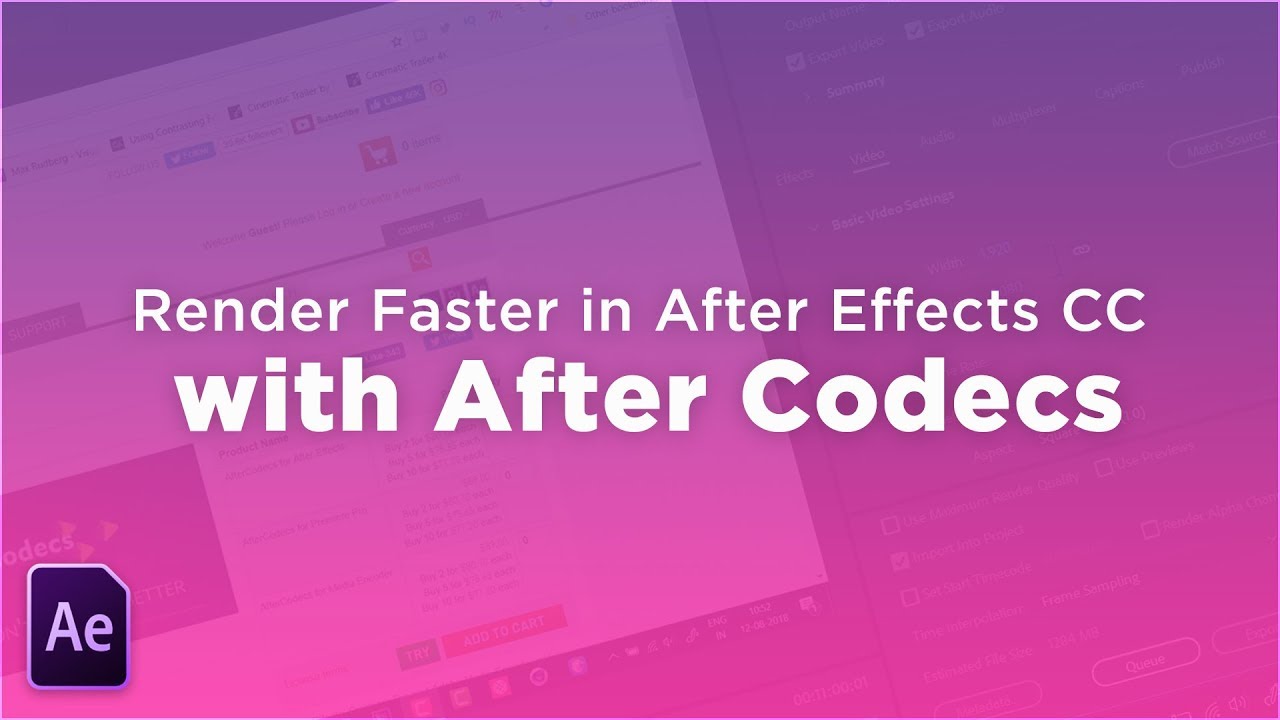 after effects codecs download