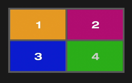 4-way-split_example with Grid