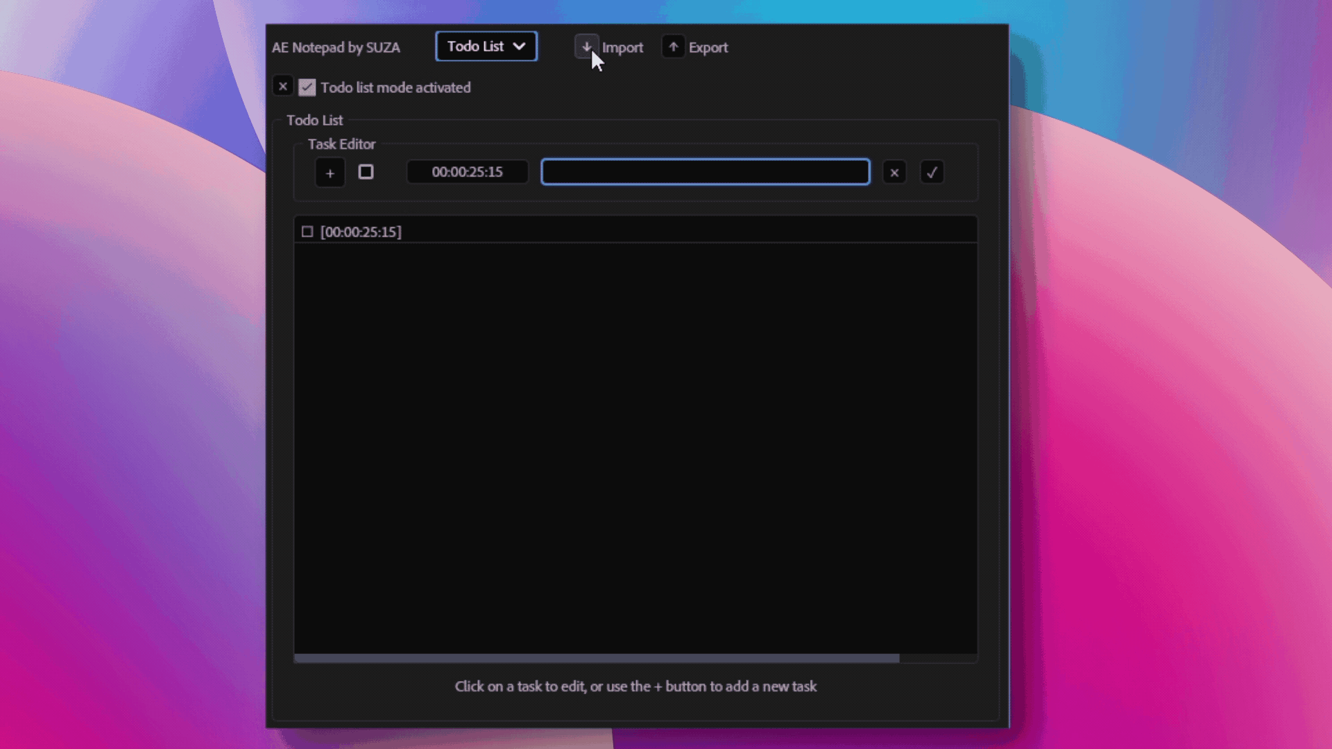 import notes