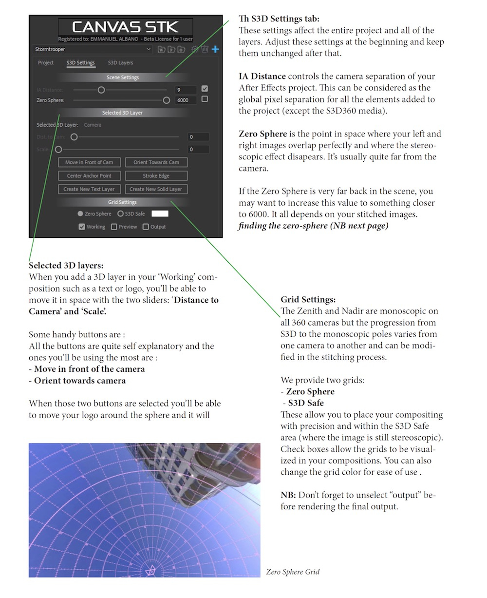 Canvas STK S3D layer settings 