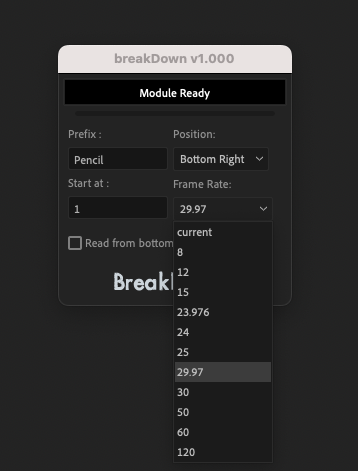 Breakdowns UI