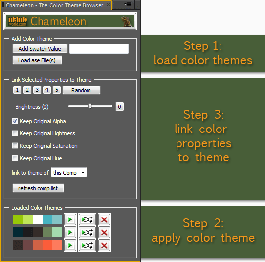 Chameleon - Adobe Kuler Color Theme Browser - mamoworld - Authors