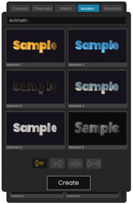 3D Letters Animator UI