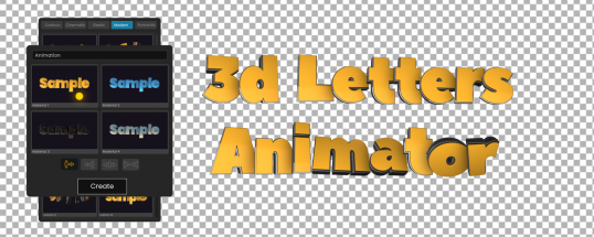 3D Letters Animator