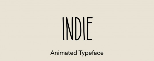 Indie V2 - Animated Typeface