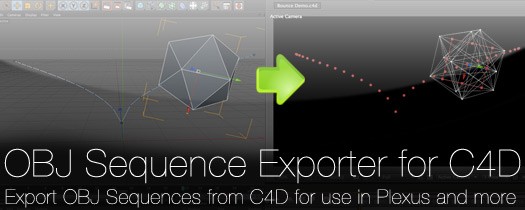 Plexus OBJ Sequence Exporter for C4D