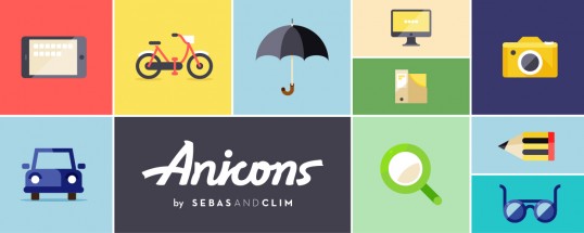 Anicons: The animated icon library