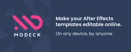 MoDeck.io After Effects Template Automation