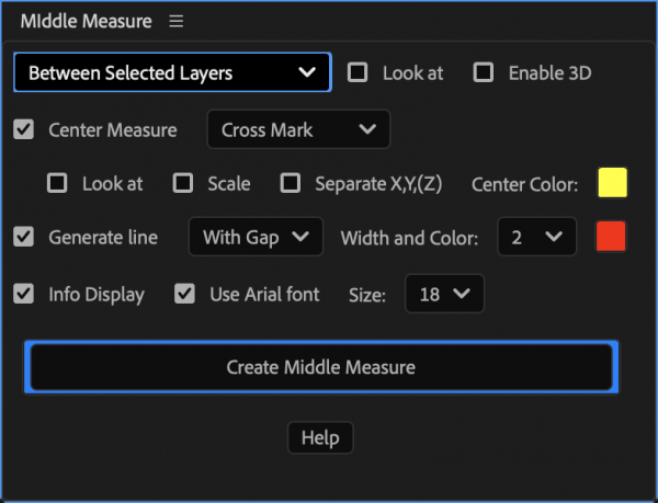 Middle Measure Interface