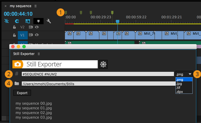 how to use StillExporter