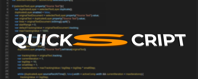 QuickScript - aescripts.com