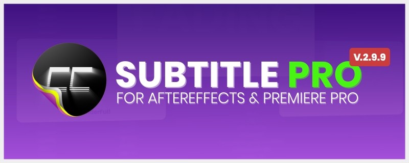 Subtitle Pro - aescripts + aeplugins - aescripts.com
