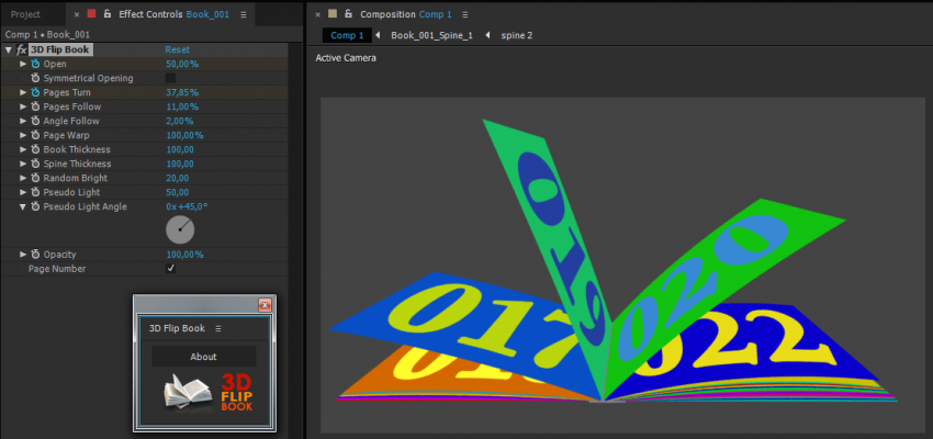 3d flip book after effects free download
