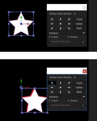 Move the position of the layer without changing the display position of the anchor point