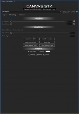 Canvas STK Scene Setting Interface 