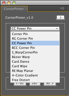 CornerPinner Options
