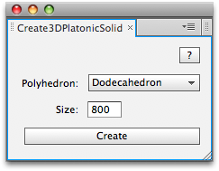 Create3DPlatonicSolid UI