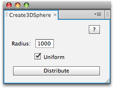 Create3DSphere UI
