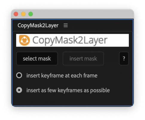 CopyMask2Layer UI