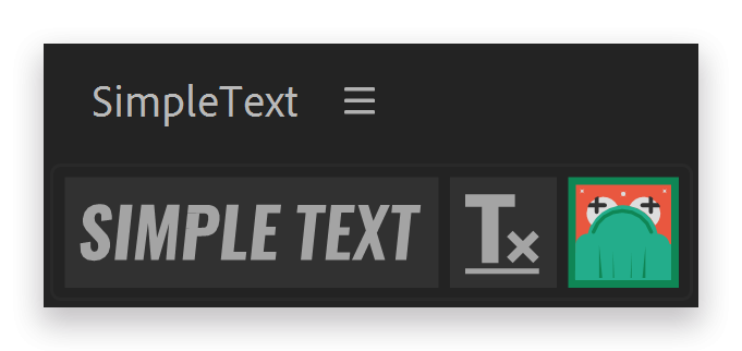 Simple Text user interface