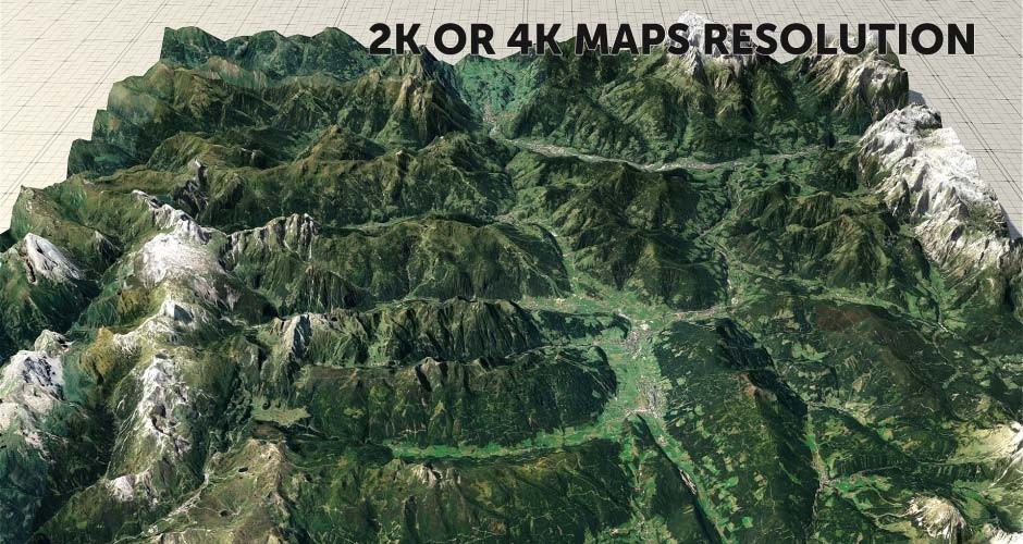 2K or 4K Maps Resolution