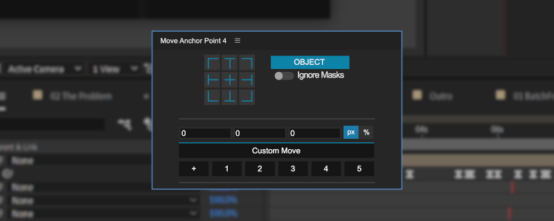 A partial view of the Move Anchor Point interface