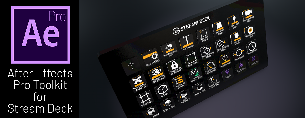 After Effects Pro Toolkit for Stream Deck - aescripts + aeplugins -  