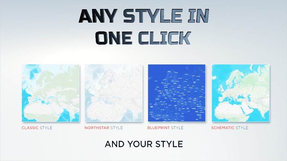 Create your own unique style of the entire surface of the planet