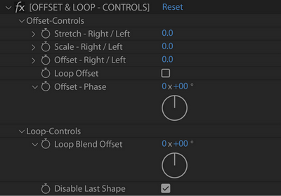 Offset Controls - Blend