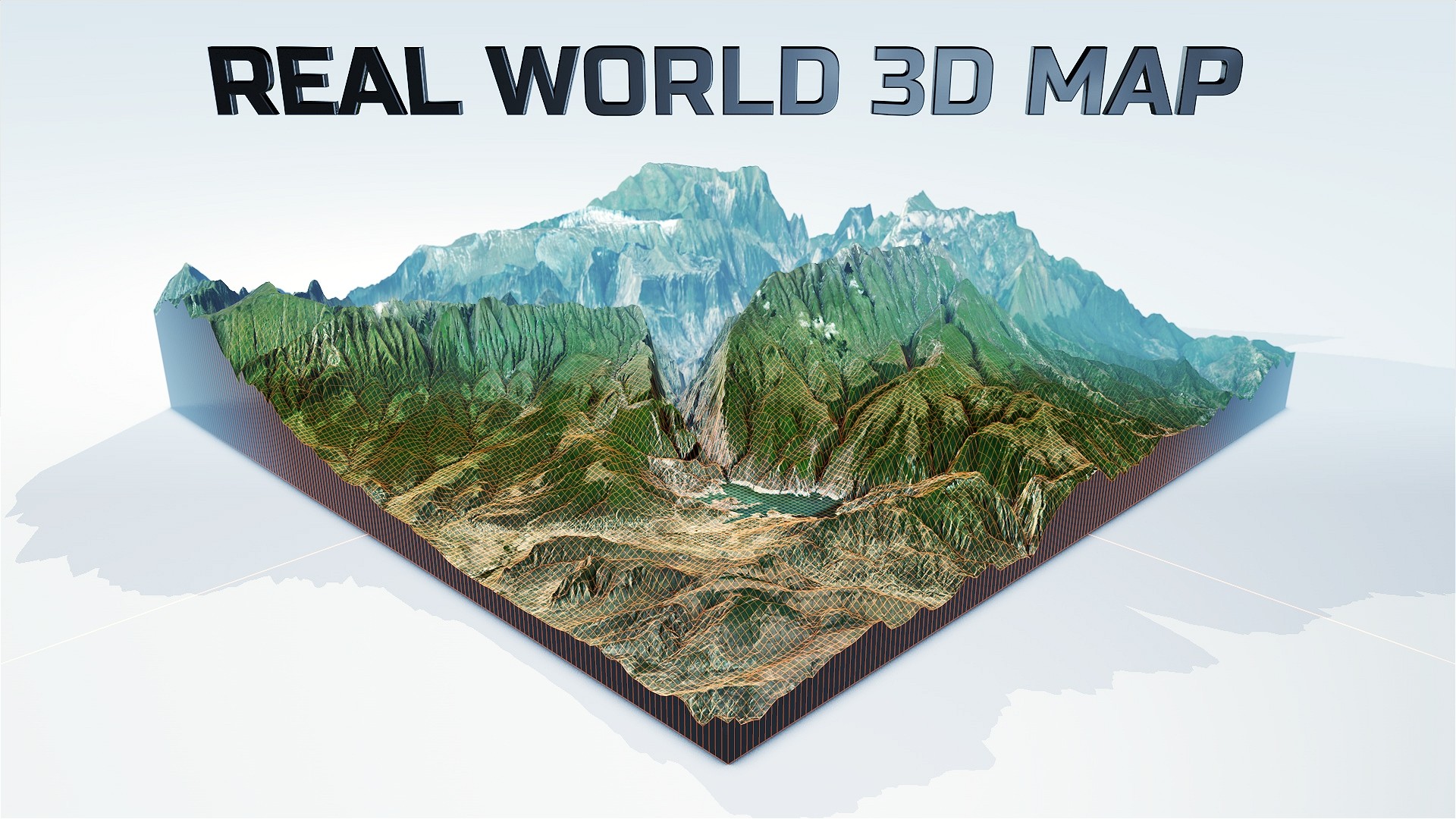 Create any real 3d terrain in a couple of clicks