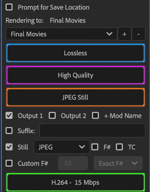 4 Single Buttons