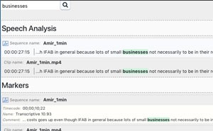 Search for Markers and Metadata