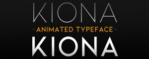 Kiona Animated Typeface