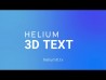 Helium 3D Text