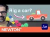 Rig a car in Adobe After Effects using Newton 4