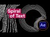 Tutorial : A Dynamic, deforming Spiral of Text using Adobe After Effects and Newton4