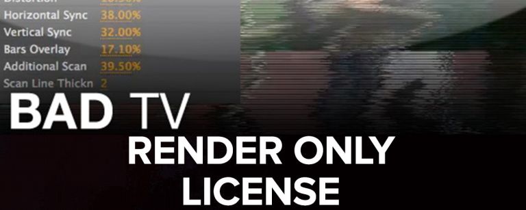 Bad TV Render Only