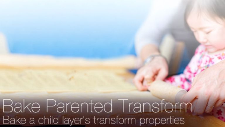 Bake Parented Transform